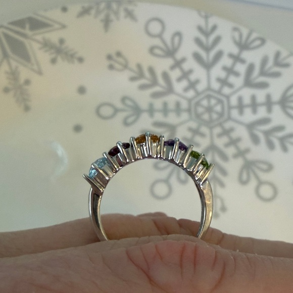 Vintage JTV Elegant Multi-Color Gemstone Ring - Picture 3 of 8